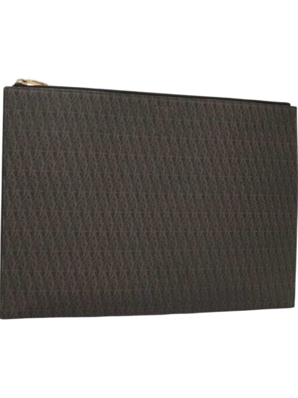 SAINT LAURENT Document case PVC Brown